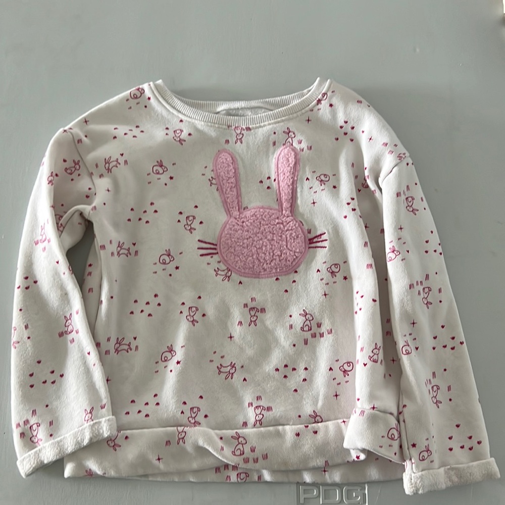 Bunny fleece cream/pink